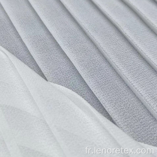 Tissu plissé en mousseline de mousseline de mousseline de soie tissée 100% polyester
